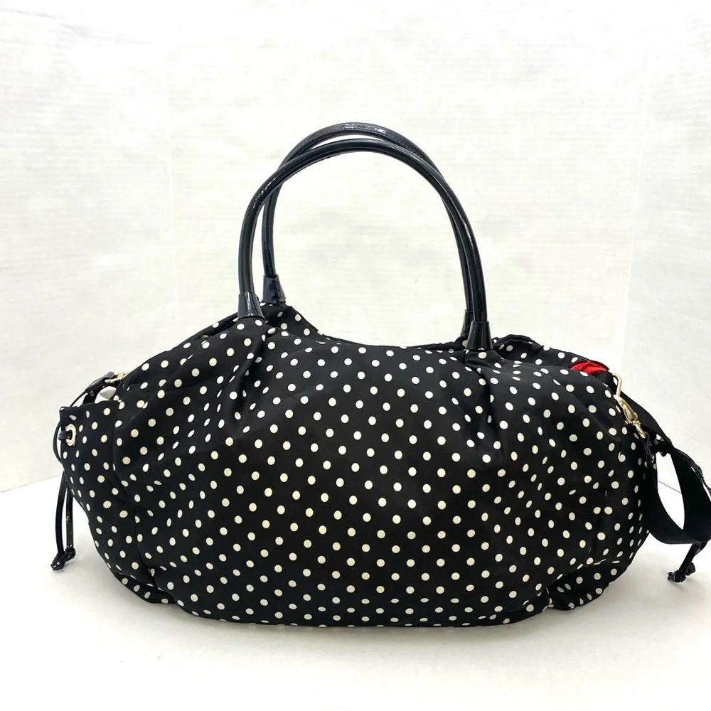Kate Spade Women’s Black w/White Polka Dot Watson Lane Stevie Baby Bag
